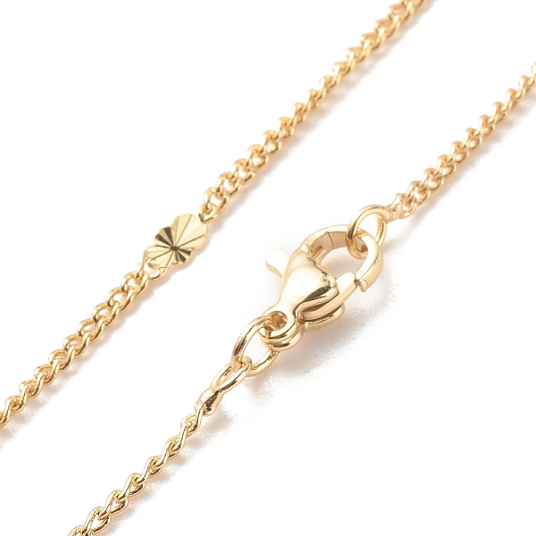 PandaHall Brass Curb Chains with Oval Links Necklace for Women, Cadmium Free & Lead Free, Real 18K Gold Plated, 17.56 inch(44.6cm) Brass
PandaHall Brass Curb Chains with Oval Links Necklace for Women, Cadmium Free & Lead Free, Real 18K Gold Plated, 17.56 inch(44.6cm) Brass