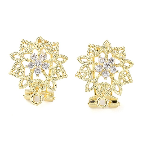 PandaHall Hollow Flower Brass Micro Pave Cubic Zirconia Stud Earrings Finding, with Horizontal Loops, Cadmium Free & Lead Free, Real 18K...
PandaHall Hollow Flower Brass Micro Pave Cubic Zirconia Stud Earrings Finding, with Horizontal Loops, Cadmium Free & Lead Free, Real 18K...
