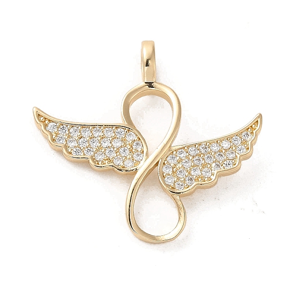 PandaHall Brass Micro Pave Cubic Zirconia Pendants, Wings, Golden, 22x23.5x1.5mm, Hole: 3x2mm Brass+Cubic Zirconia Wing Clear
PandaHall Brass Micro Pave Cubic Zirconia Pendants, Wings, Golden, 22x23.5x1.5mm, Hole: 3x2mm Brass+Cubic Zirconia Wing Clear