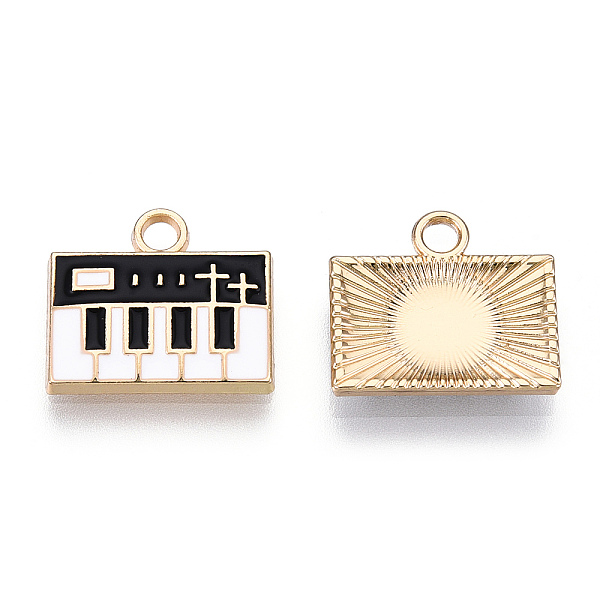 PandaHall Eco-Friendly Zinc Alloy Charms, with Enamel, Cadmium Free & Nickel Free & Lead Free, Piano, Light Gold, Black, 13x14x2mm, Hole...
PandaHall Eco-Friendly Zinc Alloy Charms, with Enamel, Cadmium Free & Nickel Free & Lead Free, Piano, Light Gold, Black, 13x14x2mm, Hole...