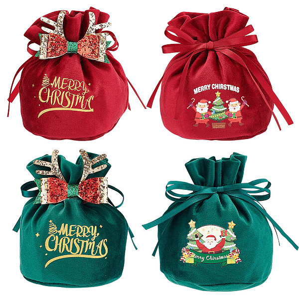 PandaHall BENECREAT 4Pcs 4 Styles Christmas Velvet Candy Apple Bags, Word Merry Christmas Drawstring Pouches, for Gift Wrapping, Green & Red..., Multicolor
PandaHall BENECREAT 4Pcs 4 Styles Christmas Velvet Candy Apple Bags, Word Merry Christmas Drawstring Pouches, for Gift Wrapping, Green & Red..., Multicolor