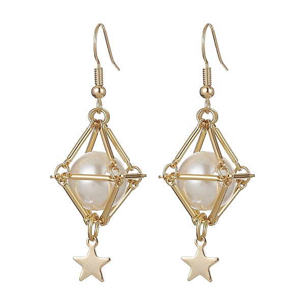 PandaHall Shell Pearl Dangle Earrings, Real 18K Gold Plated Brass Long Drop Earrings, Star, 52x19mm Shell Pearl Star
PandaHall Shell Pearl Dangle Earrings, Real 18K Gold Plated Brass Long Drop Earrings, Star, 52x19mm Shell Pearl Star