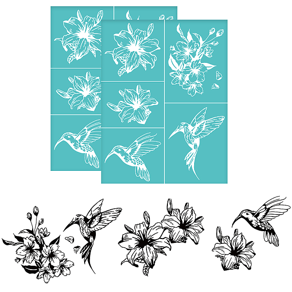 PandaHall Self-Adhesive Silk Screen Printing Stencil, for Painting on Wood, DIY Decoration T-Shirt Fabric, Turquoise, Flower, 280x220mm...
PandaHall Self-Adhesive Silk Screen Printing Stencil, for Painting on Wood, DIY Decoration T-Shirt Fabric, Turquoise, Flower, 280x220mm...