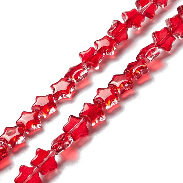 PandaHall Transparent Glass Beads Strand, Star, Red, 8~8.5x8~8.5x3.5~4mm, Hole: 1mm, about 50pcs/strand, 14.25~15.35 inch(36.2~39cm) Glass...
PandaHall Transparent Glass Beads Strand, Star, Red, 8~8.5x8~8.5x3.5~4mm, Hole: 1mm, about 50pcs/strand, 14.25~15.35 inch(36.2~39cm) Glass...