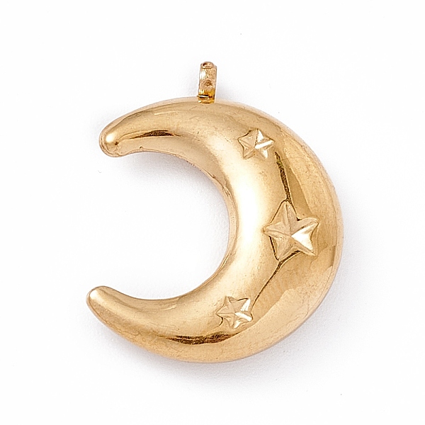PandaHall Ion Plating(IP) 304 Stainless Steel Pendants, Double Horn/Crescent Moon with Star, Golden, 22.5x17.5x4mm, Hole: 1.5mm 304...
PandaHall Ion Plating(IP) 304 Stainless Steel Pendants, Double Horn/Crescent Moon with Star, Golden, 22.5x17.5x4mm, Hole: 1.5mm 304...