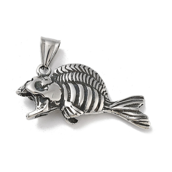 PandaHall 304 Stainless Steel Pendants, Antique Silver, Fish, 19.5x41.5x8mm, Hole: 8x5mm 304 Stainless Steel Fish
PandaHall 304 Stainless Steel Pendants, Antique Silver, Fish, 19.5x41.5x8mm, Hole: 8x5mm 304 Stainless Steel Fish