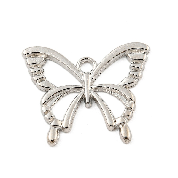 PandaHall Alloy Pendants, Butterfly Charm, Platinum, 20x24.5x2mm, Hole: 2mm Alloy Butterfly
PandaHall Alloy Pendants, Butterfly Charm, Platinum, 20x24.5x2mm, Hole: 2mm Alloy Butterfly