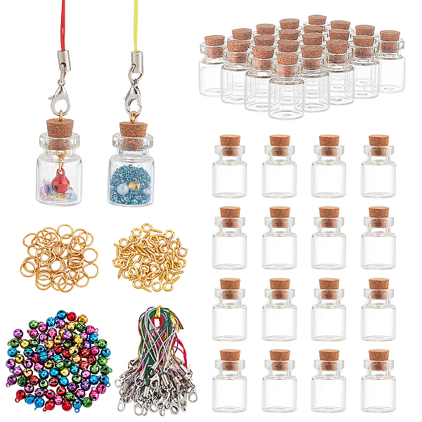 PandaHall BENECREAT DIY Wish Bottle Pendant Decoration Making Kit, Including Glass Bottles with Cork Stoppers, Polyester Cord Mobile Straps..., Multicolor
PandaHall BENECREAT DIY Wish Bottle Pendant Decoration Making Kit, Including Glass Bottles with Cork Stoppers, Polyester Cord Mobile Straps..., Multicolor