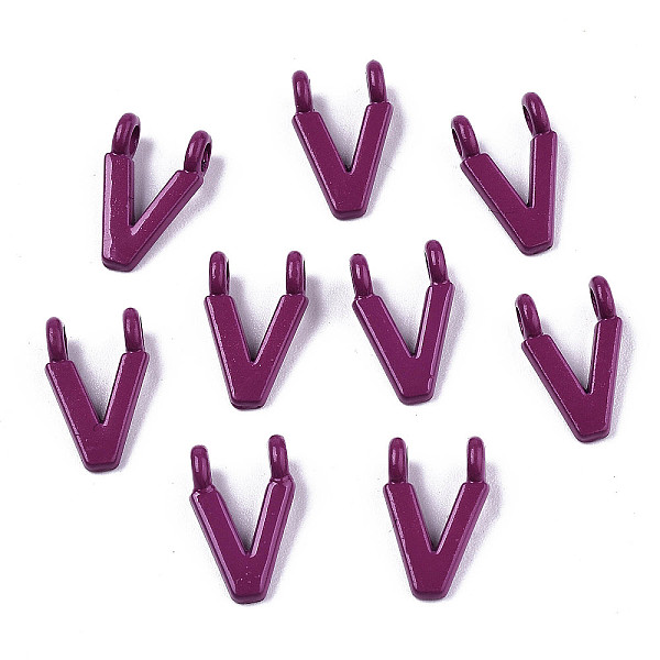 PandaHall Spray Painted Alloy 2-Loop Link Pendants, Cadmium Free & Lead Free, Letter, Letter.V, 13.5x8.5x1.5mm, Hole: 2mm Alloy Letter V..., Purple
PandaHall Spray Painted Alloy 2-Loop Link Pendants, Cadmium Free & Lead Free, Letter, Letter.V, 13.5x8.5x1.5mm, Hole: 2mm Alloy Letter V..., Purple