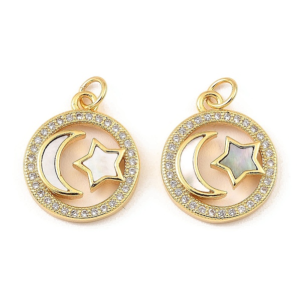 PandaHall Brass Cubic Zirconia with Shell Pendants, Long-Lasting Plated, Lead Free & Cadmium Free, Flat Round, Real 18K Gold Plated..., Clear
PandaHall Brass Cubic Zirconia with Shell Pendants, Long-Lasting Plated, Lead Free & Cadmium Free, Flat Round, Real 18K Gold Plated..., Clear