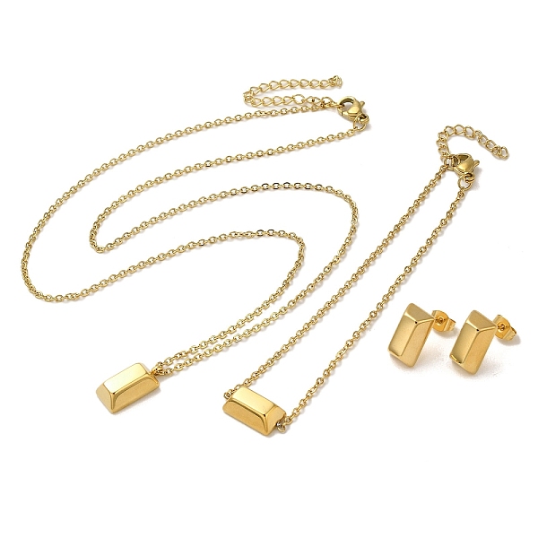 PandaHall Rectangle 304 Stainless Steel Pendant Necklaces & Bracelets & Stud Earrings Sets for Women, Golden, 7.44 inch(189mm) 304 Stainless...
PandaHall Rectangle 304 Stainless Steel Pendant Necklaces & Bracelets & Stud Earrings Sets for Women, Golden, 7.44 inch(189mm) 304 Stainless...