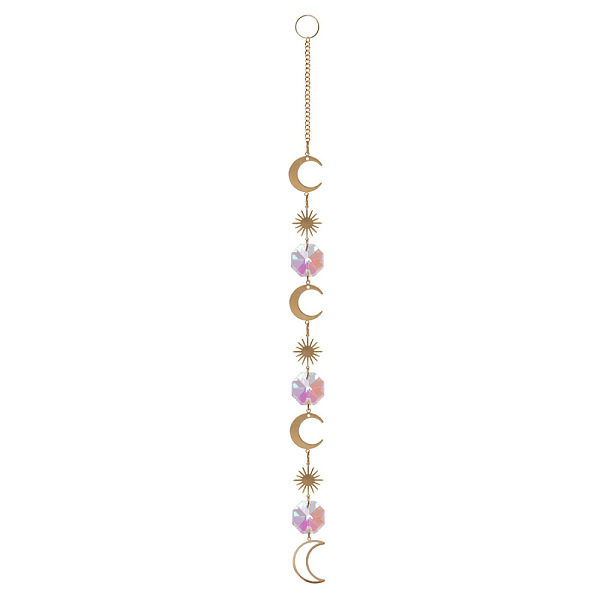 PandaHall Iron Big Pendant Decorations, Glass Charms Suncatchers Rainbow Maker, for Garden, Wedding, Lighting Ornament, Moon Pattern...
PandaHall Iron Big Pendant Decorations, Glass Charms Suncatchers Rainbow Maker, for Garden, Wedding, Lighting Ornament, Moon Pattern...