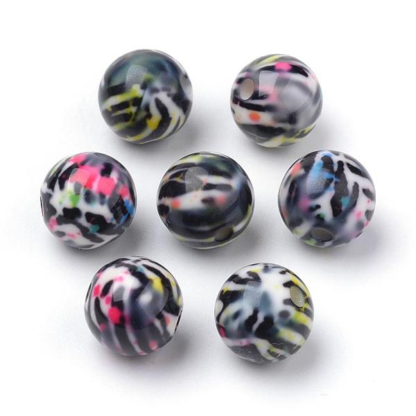 PandaHall Opaque Printed Acrylic Beads, Round with Zebra Pattern, Black, 11.5~12x11mm, Hole: 2.5mm Acrylic Round Black
PandaHall Opaque Printed Acrylic Beads, Round with Zebra Pattern, Black, 11.5~12x11mm, Hole: 2.5mm Acrylic Round Black
