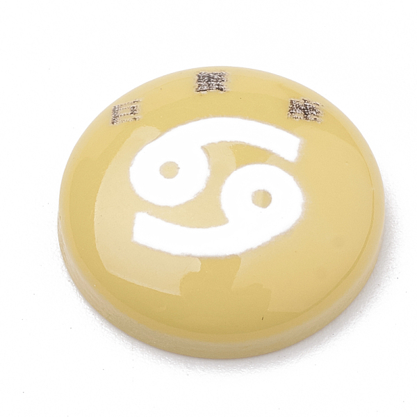 PandaHall Constellation/Zodiac Sign Resin Cabochons, Half Round/Dome, Craved with Chinese character, Cancer, Light Khaki, 15x4.5mm Resin...
PandaHall Constellation/Zodiac Sign Resin Cabochons, Half Round/Dome, Craved with Chinese character, Cancer, Light Khaki, 15x4.5mm Resin...