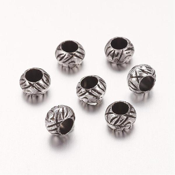 PandaHall Acrylic European Beads, Rondelle, Antique Silver, 7x5mm, Hole: 4mm Acrylic Rondelle
PandaHall Acrylic European Beads, Rondelle, Antique Silver, 7x5mm, Hole: 4mm Acrylic Rondelle