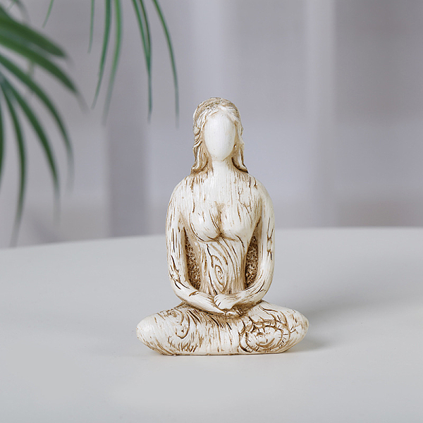 PandaHall Resin Yoga Woman Prayer Statue, Fengshui Meditation Sculpture Home Decoration, Floral White, 36x56x80mm Resin Human
PandaHall Resin Yoga Woman Prayer Statue, Fengshui Meditation Sculpture Home Decoration, Floral White, 36x56x80mm Resin Human