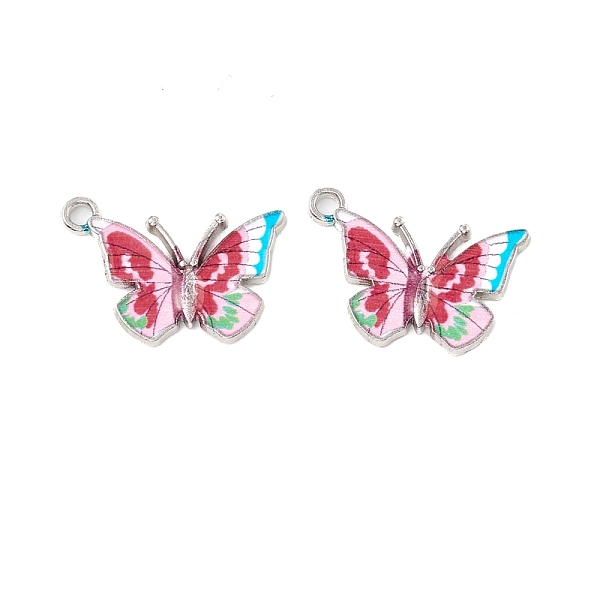 PandaHall Alloy Enamel Pendants, Platinum, Butterfly, Colorful, 22x19x2mm, Hole: 1.8mm Alloy+Enamel Butterfly
PandaHall Alloy Enamel Pendants, Platinum, Butterfly, Colorful, 22x19x2mm, Hole: 1.8mm Alloy+Enamel Butterfly