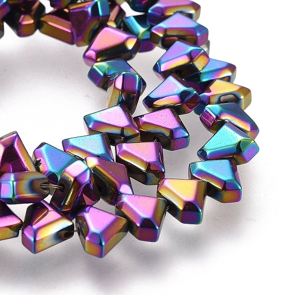 PandaHall Electroplate Non-Magnetic Synthetic Hematite Beads Strands, Triangle, Faceted, Multi-color Plated, 6x8x3.5mm, Hole: 1mm, about...
PandaHall Electroplate Non-Magnetic Synthetic Hematite Beads Strands, Triangle, Faceted, Multi-color Plated, 6x8x3.5mm, Hole: 1mm, about...