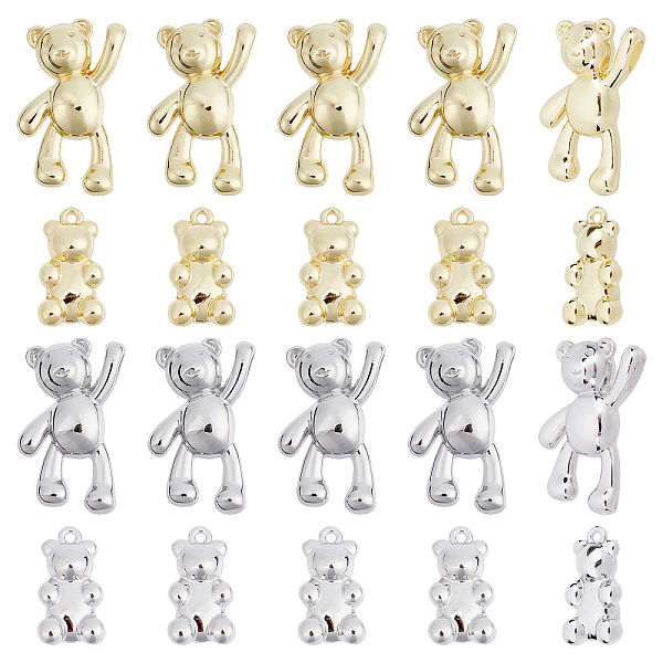 PandaHall 12 Pcs Alloy Teddy Bear Pendants, 4 Style Gold and Silver Cartoon Bear Charms Pendants Teddy Bear Keychain Pendants Hanging...
PandaHall 12 Pcs Alloy Teddy Bear Pendants, 4 Style Gold and Silver Cartoon Bear Charms Pendants Teddy Bear Keychain Pendants Hanging...