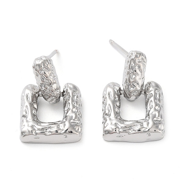 PandaHall Brass Studs Earrings, Long-Lasting Plated, Lead Free & Cadmium Free, Square, Platinum, 19x12mm Brass Square
PandaHall Brass Studs Earrings, Long-Lasting Plated, Lead Free & Cadmium Free, Square, Platinum, 19x12mm Brass Square