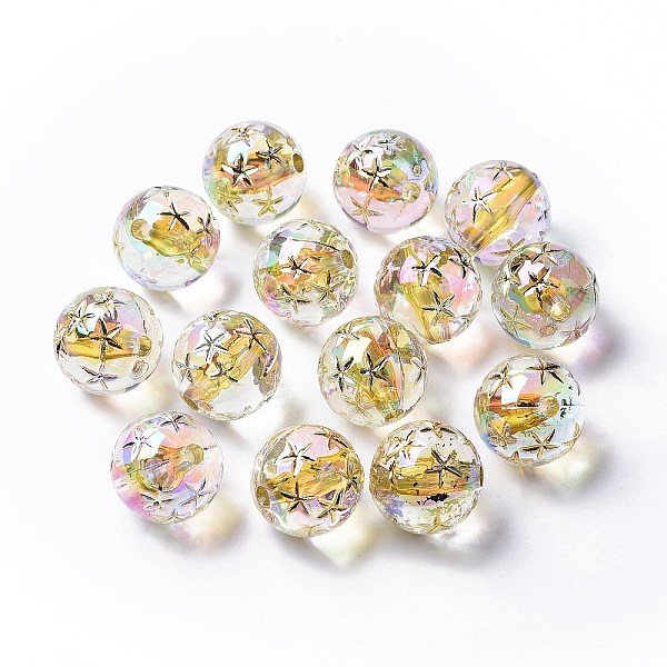 PandaHall Transparent Acrylic Beads, Trace A Design in Gold, Round, Gold, 16x16mm, Hole: 2.5mm Acrylic Round Gold
PandaHall Transparent Acrylic Beads, Trace A Design in Gold, Round, Gold, 16x16mm, Hole: 2.5mm Acrylic Round Gold