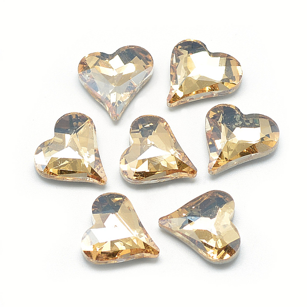 PandaHall Pointed Back Glass Rhinestone Cabochons, Faceted, Back Plated, Heart, Pale Goldenrod, 12x11.8x4.5mm Glass Rhinestone Heart Yellow
PandaHall Pointed Back Glass Rhinestone Cabochons, Faceted, Back Plated, Heart, Pale Goldenrod, 12x11.8x4.5mm Glass Rhinestone Heart Yellow