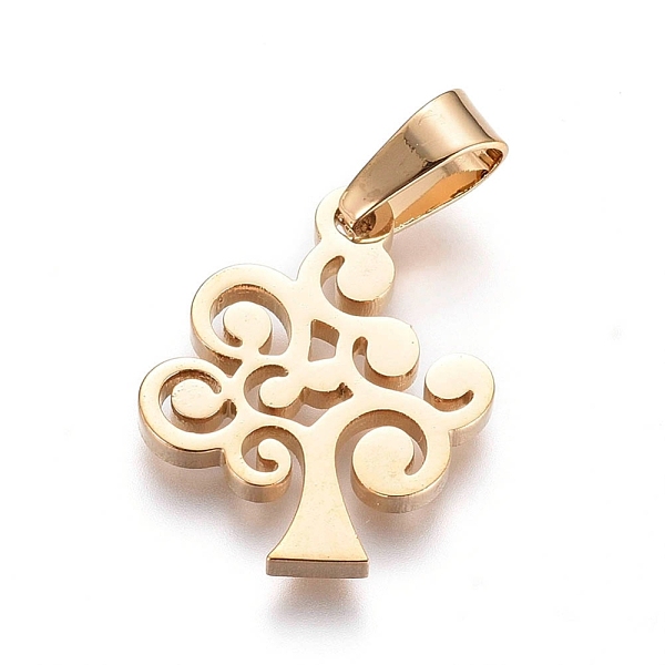 PandaHall 304 Stainless Steel Pendants, Tree of Life, Golden, 16x12x1.3mm, Hole: 6x3mm 304 Stainless Steel Tree
PandaHall 304 Stainless Steel Pendants, Tree of Life, Golden, 16x12x1.3mm, Hole: 6x3mm 304 Stainless Steel Tree