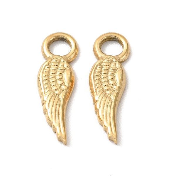 PandaHall Ion Plating 304 Stainless Steel Pendants, Wing, Golden, 15x4x1mm, Hole: 2.5mm 304 Stainless Steel Wing
PandaHall Ion Plating 304 Stainless Steel Pendants, Wing, Golden, 15x4x1mm, Hole: 2.5mm 304 Stainless Steel Wing