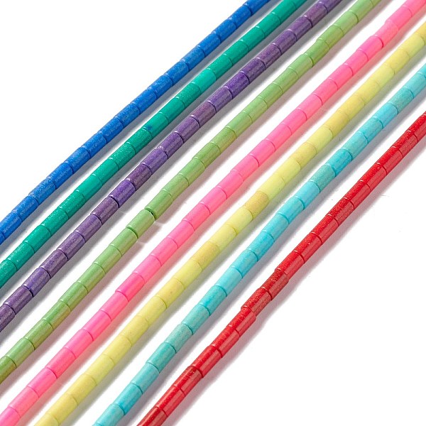 PandaHall Synthetic Turquoise Beads Strands, Column, Mixed Color, 2.5x4mm, Hole: 0.9mm, about 94~97pcs/strand, 15.16~15.67 inch(39.8cm)..., Multicolor
PandaHall Synthetic Turquoise Beads Strands, Column, Mixed Color, 2.5x4mm, Hole: 0.9mm, about 94~97pcs/strand, 15.16~15.67 inch(39.8cm)..., Multicolor