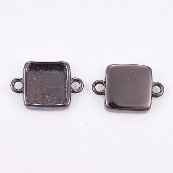 PandaHall Brass Cabochon Connector Settings, Plain Edge Bezel Cups, Long-Lasting Plated, Square, Gunmetal, Tray: 10x10mm, 12x17.5x3.5mm...
PandaHall Brass Cabochon Connector Settings, Plain Edge Bezel Cups, Long-Lasting Plated, Square, Gunmetal, Tray: 10x10mm, 12x17.5x3.5mm...