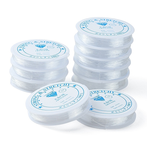 PandaHall Clear Elastic Crystal Thread, Stretchy String Bead Cord, for Beaded Jewelry Making, Round, Clear, 0.7mm, about 9.29 yards...
PandaHall Clear Elastic Crystal Thread, Stretchy String Bead Cord, for Beaded Jewelry Making, Round, Clear, 0.7mm, about 9.29 yards...