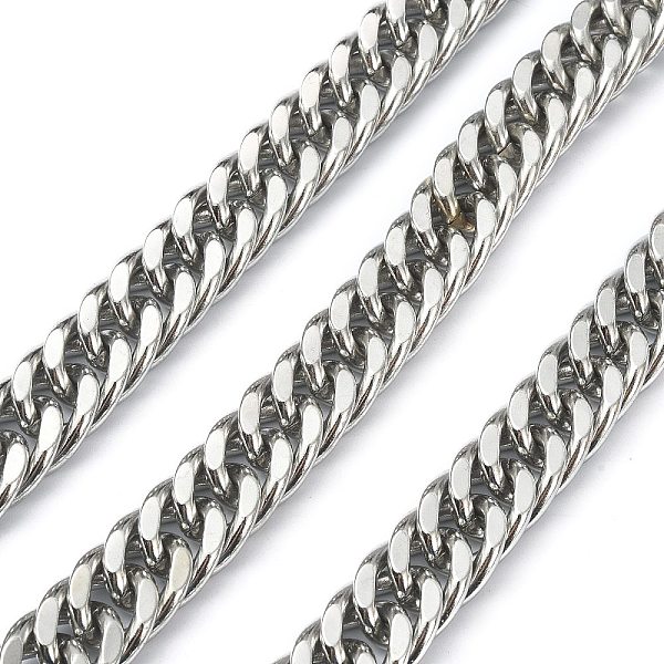 PandaHall 304 Stainless Steel Cuban Link Chains, Diamond Cut Chains, Unwelded, with Spool, Stainless Steel Color, 19x14x6.5mm 304 Stainless...
PandaHall 304 Stainless Steel Cuban Link Chains, Diamond Cut Chains, Unwelded, with Spool, Stainless Steel Color, 19x14x6.5mm 304 Stainless...