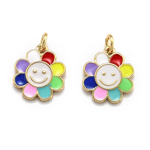 PandaHall Brass Enamel Charms, Real 18K Gold Plated, Long-Lasting Plated, Flower, Colorful, 14.5x13x1.5mm, Hole: 3mm Brass Flower
PandaHall Brass Enamel Charms, Real 18K Gold Plated, Long-Lasting Plated, Flower, Colorful, 14.5x13x1.5mm, Hole: 3mm Brass Flower