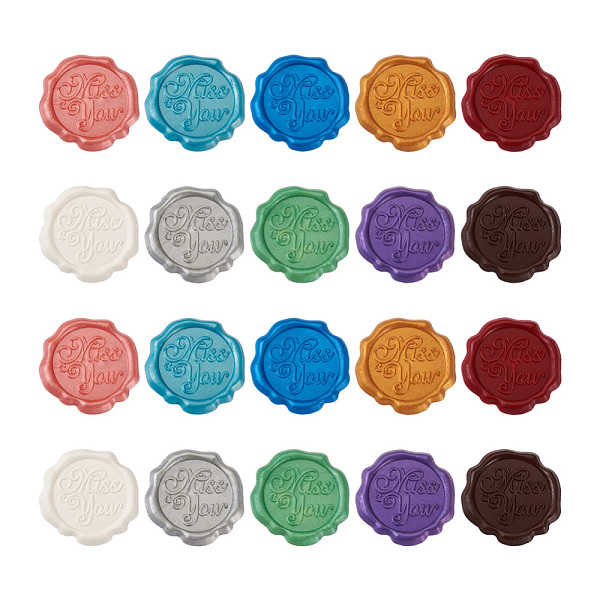 PandaHall 20Pcs 10 Colors Adhesive Wax Seal Stickers, For Envelope Seal, Word Miss You, Mixed Color, 30.8x30.8x2.2mm, 2pcs/color Wax..., Multicolor
PandaHall 20Pcs 10 Colors Adhesive Wax Seal Stickers, For Envelope Seal, Word Miss You, Mixed Color, 30.8x30.8x2.2mm, 2pcs/color Wax..., Multicolor