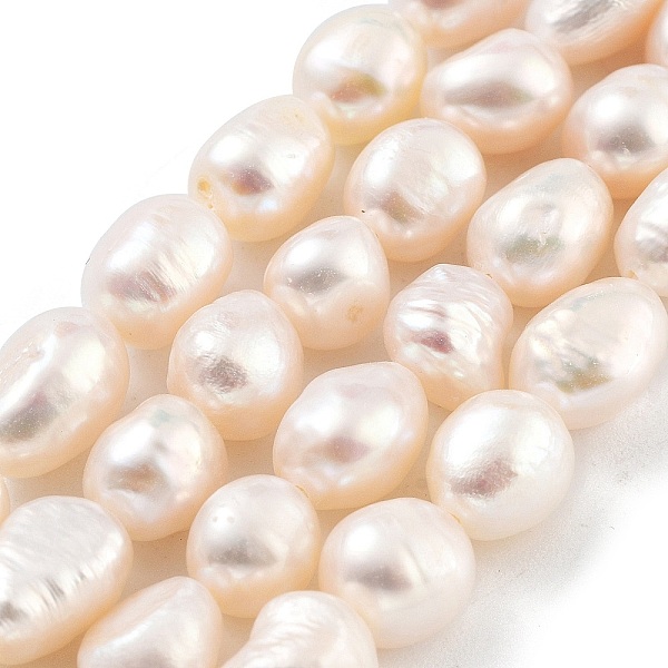 PandaHall Natural Cultured Freshwater Pearl Beads Strands, Two Sides Polished, Grade 3A+, White, 6~7mm, Hole: 0.6mm, about 23pcs/strand...
PandaHall Natural Cultured Freshwater Pearl Beads Strands, Two Sides Polished, Grade 3A+, White, 6~7mm, Hole: 0.6mm, about 23pcs/strand...