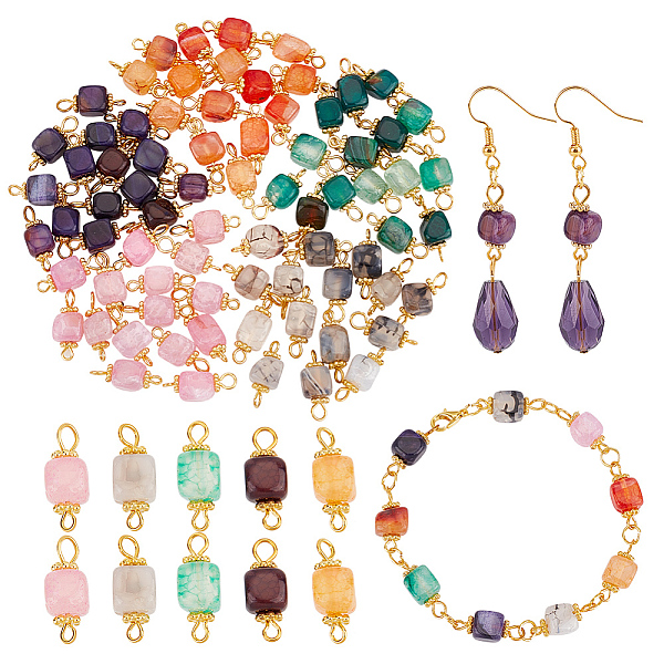 PandaHall HOBBIESAY 80Pcs 5 Colors Linking Charms Connector Beads Natural Agate Beads Connector Charms Cube 2 Hole Pendant Connectors for..., Multicolor
PandaHall HOBBIESAY 80Pcs 5 Colors Linking Charms Connector Beads Natural Agate Beads Connector Charms Cube 2 Hole Pendant Connectors for..., Multicolor
