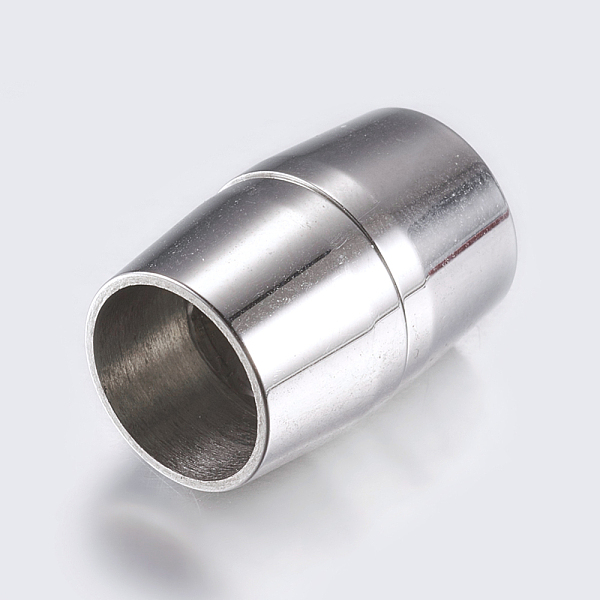PandaHall 304 Stainless Steel Magnetic Clasps with Glue-in Ends, Smooth Surface, Column, Stainless Steel Color, 19x13mm, Hole: 10mm 304...
PandaHall 304 Stainless Steel Magnetic Clasps with Glue-in Ends, Smooth Surface, Column, Stainless Steel Color, 19x13mm, Hole: 10mm 304...