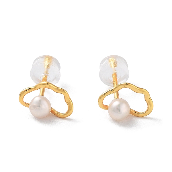 PandaHall Natural Pearl Stud Earrings for Women, with Sterling Silver Pins, Cloud, Real 18K Gold Plated, 7x10mm Pearl Cloud
PandaHall Natural Pearl Stud Earrings for Women, with Sterling Silver Pins, Cloud, Real 18K Gold Plated, 7x10mm Pearl Cloud