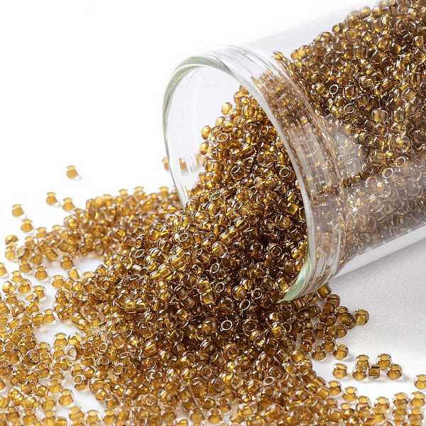PandaHall TOHO Round Seed Beads, Japanese Seed Beads, (2156) Inside Color Crystal/Golden Amber, 15/0, 1.5mm, Hole: 0.7mm, about..., Brown
PandaHall TOHO Round Seed Beads, Japanese Seed Beads, (2156) Inside Color Crystal/Golden Amber, 15/0, 1.5mm, Hole: 0.7mm, about..., Brown