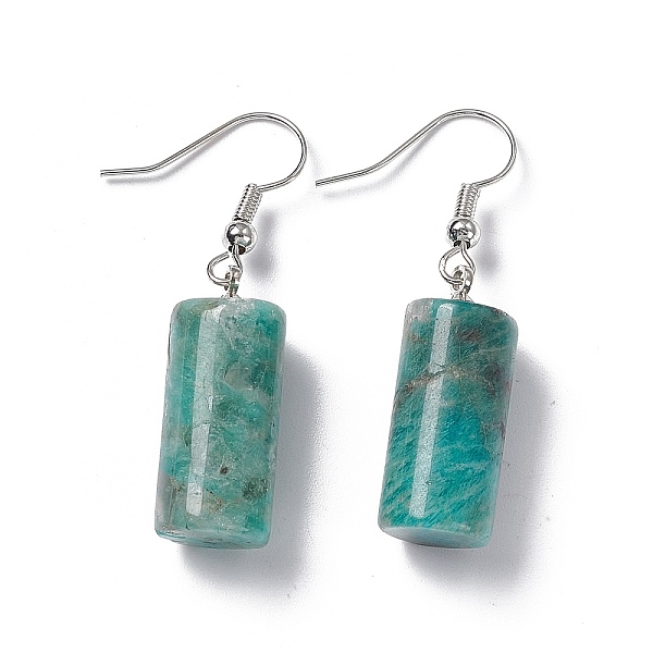 PandaHall Natural Amazonite Cylindrical Dangle Earrings, Platinum Brass Jewelry for Women, 42mm, Pin: 0.7mm Amazonite
PandaHall Natural Amazonite Cylindrical Dangle Earrings, Platinum Brass Jewelry for Women, 42mm, Pin: 0.7mm Amazonite