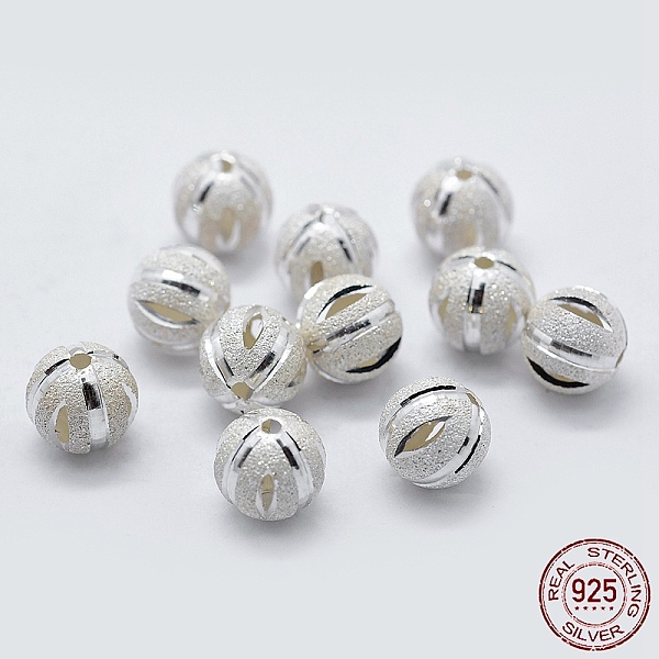 PandaHall 925 Sterling Silver Spacer Beads, Faceted, Frosted, Round, Silver, 8mm, Hole: 1mm Sterling Silver Round
PandaHall 925 Sterling Silver Spacer Beads, Faceted, Frosted, Round, Silver, 8mm, Hole: 1mm Sterling Silver Round