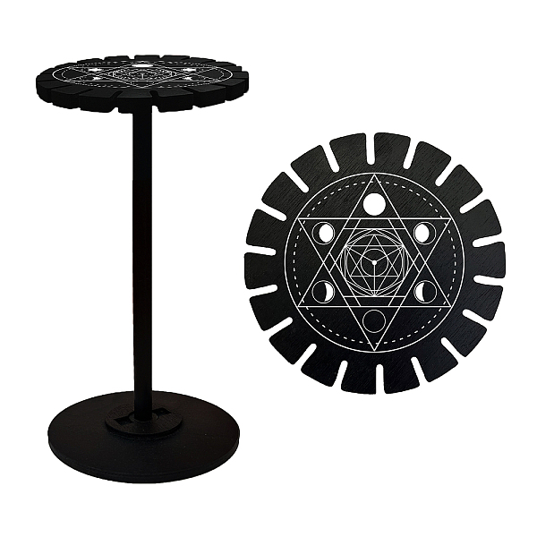 PandaHall AHANDMAKER Pendulum Holder Wooden Pendulum Display Stand Stones Rocks Crystal Pendulum Holder with 18 Slots for Crystals Necklaces..., Black
PandaHall AHANDMAKER Pendulum Holder Wooden Pendulum Display Stand Stones Rocks Crystal Pendulum Holder with 18 Slots for Crystals Necklaces..., Black