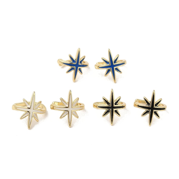 PandaHall Rack Plating Brass Enamel Star Cuff Earrings for Women, Real 18K Gold Plated, Mixed Color, 13.5x14.5mm Brass Star Multicolor
PandaHall Rack Plating Brass Enamel Star Cuff Earrings for Women, Real 18K Gold Plated, Mixed Color, 13.5x14.5mm Brass Star Multicolor