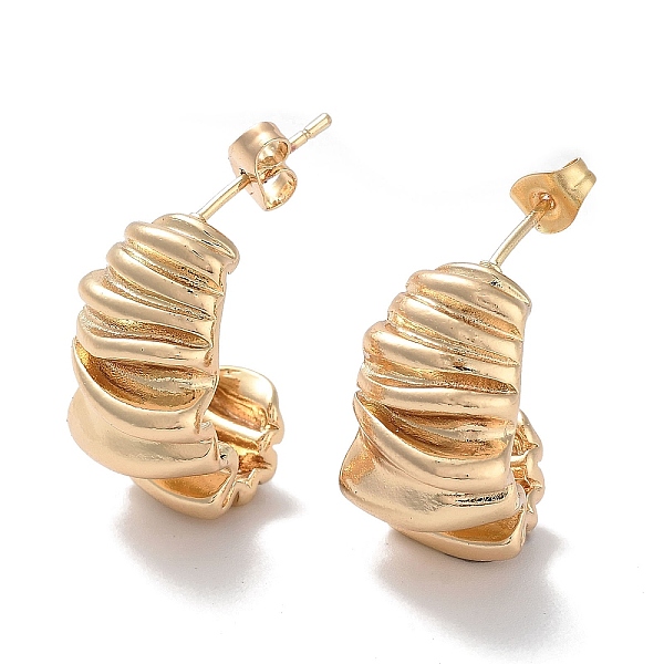 PandaHall Brass Twist Curved Stud Earrings, Long-Lasting Plated, Golden, 22.5x13mm Brass Twist
PandaHall Brass Twist Curved Stud Earrings, Long-Lasting Plated, Golden, 22.5x13mm Brass Twist