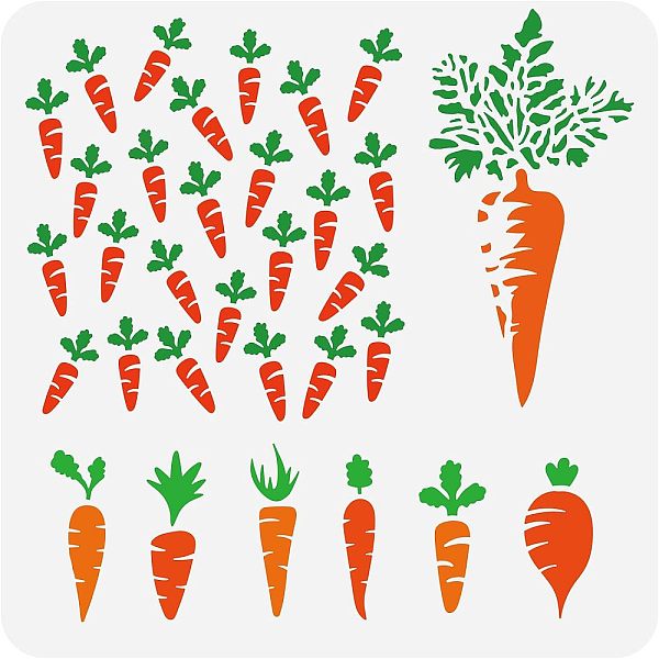PandaHall FINGERINSPIRE Carrots Stencil for Painting 11.8x11.8 inch Reusable Plastic Farm Carrots Drawing Stencil Various Carrots Craft...
PandaHall FINGERINSPIRE Carrots Stencil for Painting 11.8x11.8 inch Reusable Plastic Farm Carrots Drawing Stencil Various Carrots Craft...