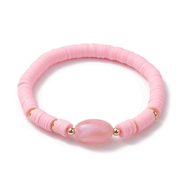 PandaHall Polymer Clay Heishi Surfer Stretch Bracelet, Oval Acrylic Bracelet, Pink, Inner Diameter: 2-1/4 inch(5.7cm) Polymer Clay Oval Pink
PandaHall Polymer Clay Heishi Surfer Stretch Bracelet, Oval Acrylic Bracelet, Pink, Inner Diameter: 2-1/4 inch(5.7cm) Polymer Clay Oval Pink