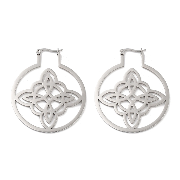 PandaHall 304 Stainless Steel Hoop Earrings, Flat Round, Stainless Steel Color, 53x43.5x1mm 304 Stainless Steel Flat Round
PandaHall 304 Stainless Steel Hoop Earrings, Flat Round, Stainless Steel Color, 53x43.5x1mm 304 Stainless Steel Flat Round