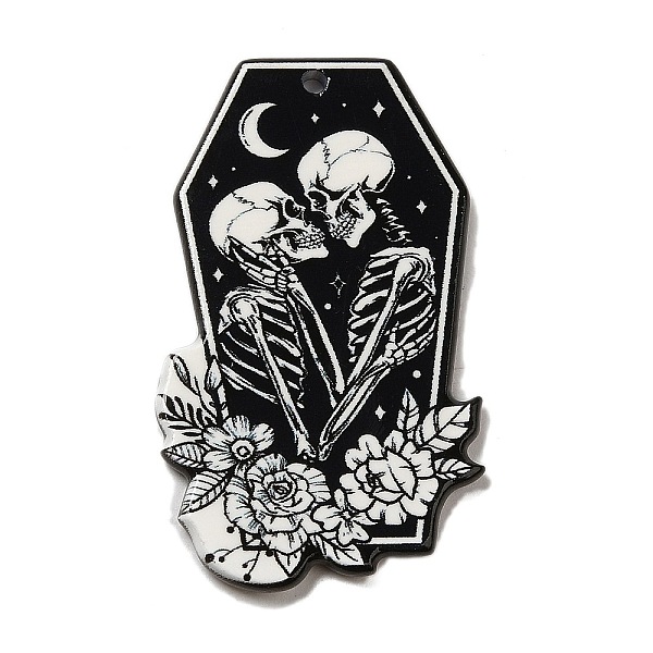 PandaHall Acrylic Pendants, Valentine's Day Theme, Black, Skeleton, 45x26.5x2.2mm, Hole: 1.8mm Acrylic Skeleton Black
PandaHall Acrylic Pendants, Valentine's Day Theme, Black, Skeleton, 45x26.5x2.2mm, Hole: 1.8mm Acrylic Skeleton Black