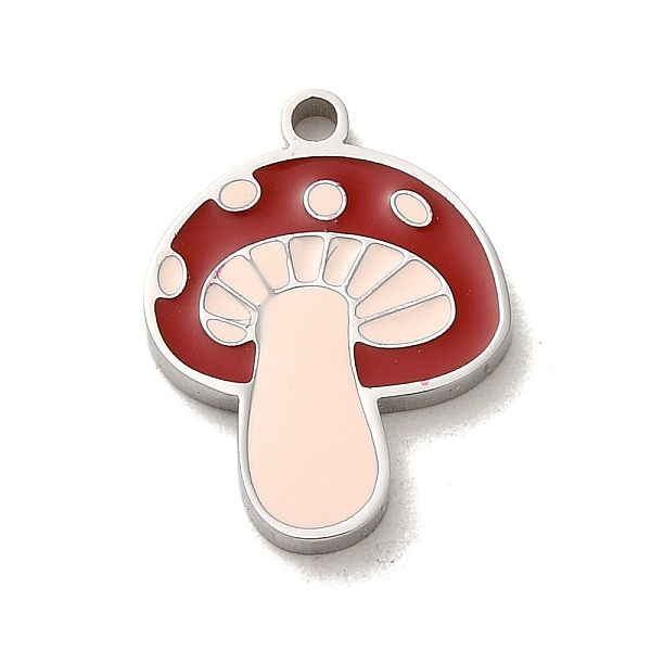 PandaHall 304 Stainless Steel Pendants, with Enamel, Mushroom Charm, Stainless Steel Color, 16x12x1.5mm, Hole: 1.4mm Stainless Steel+Enamel...
PandaHall 304 Stainless Steel Pendants, with Enamel, Mushroom Charm, Stainless Steel Color, 16x12x1.5mm, Hole: 1.4mm Stainless Steel+Enamel...