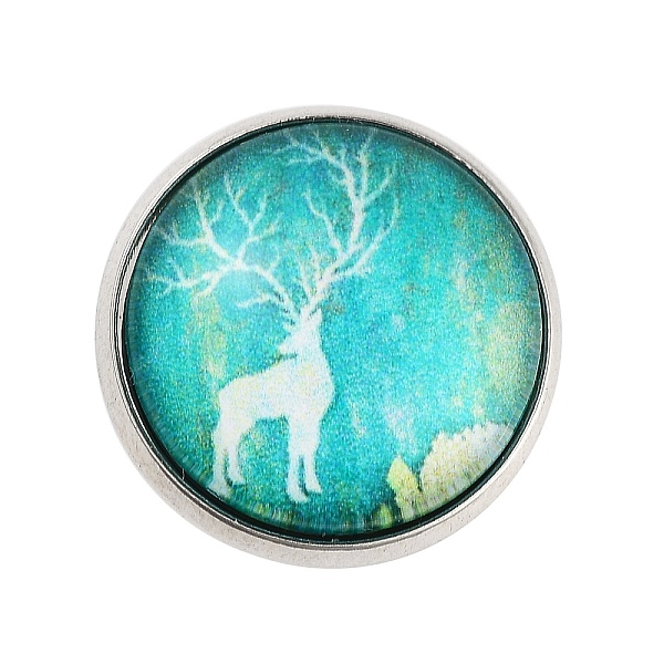 PandaHall Round with Deer Glass Brooches, Platinum Plated Zinc Alloy Pins, for Backpack Clothes, Cyan, 18x5.5mm Glass Round Cyan
PandaHall Round with Deer Glass Brooches, Platinum Plated Zinc Alloy Pins, for Backpack Clothes, Cyan, 18x5.5mm Glass Round Cyan